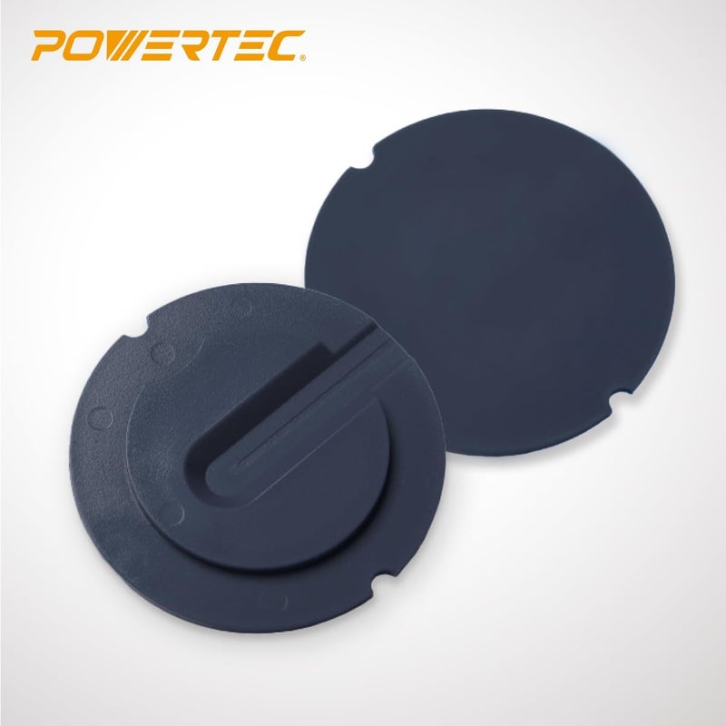 POWERTEC 71084 Zero Clearance Band Saw Table Insert for Jet Bandsaw Models, 2-1/2” Outer Dia. x 1-3/4” Inner Dia. – 5 Pack (Color May Vary) - Image 2